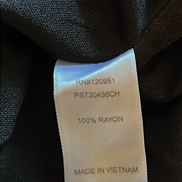 C off the shoulder black tiered elastic waist pull over midi Boho dress Sz  XL - Picture 7 of 7